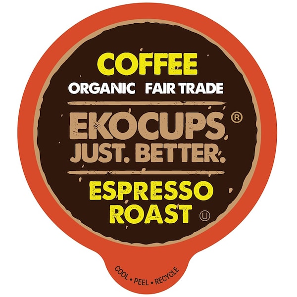 Ekocups EKOCUPS Artisan Organic Espresso Roast Coffee-40 Ct WM-EKO-Espresso-40 - main